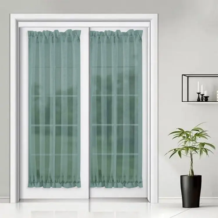 French Door Curtains Glass Doors Screen Curtains Customized Breathable Eco-friendly Curtains