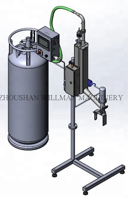 Filling Adjusted Automatic Liquid Nitrogen Dispenser Liquid Nitrogen Doser Machine For Food And Beverage Factory