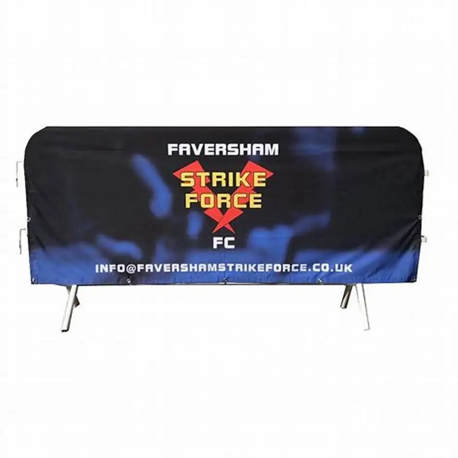 Barrier Banners Football Soccer Golf Sports Custom Barricade Fence Cover Roadside Banner Crowded control banner