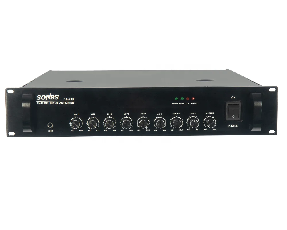 SA-240 Mixer Amplifier 240W Common Emitter and Speaker