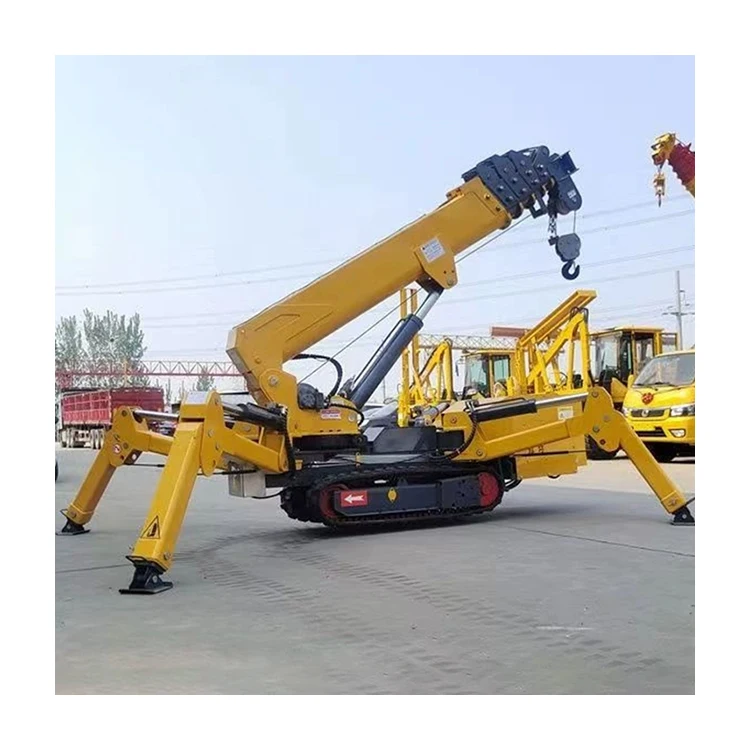 Factory Construction Crane 3 Tons Small Crawler Crane 12 Meters Lifting Equipment Spider Crane