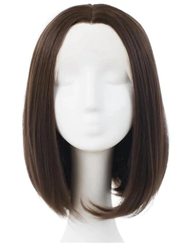 Cheap Wholesale Synthetic Wig Medium Wigs Natural Straight synthetic hair wig for Women