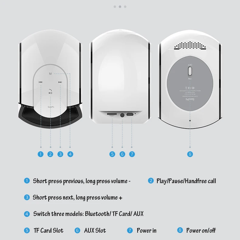 
Leading Brand in USA Market, Portable Conch No.1 Speaker with BT 5.0 and EDR, SooPii Portable True Wireless Speaker 