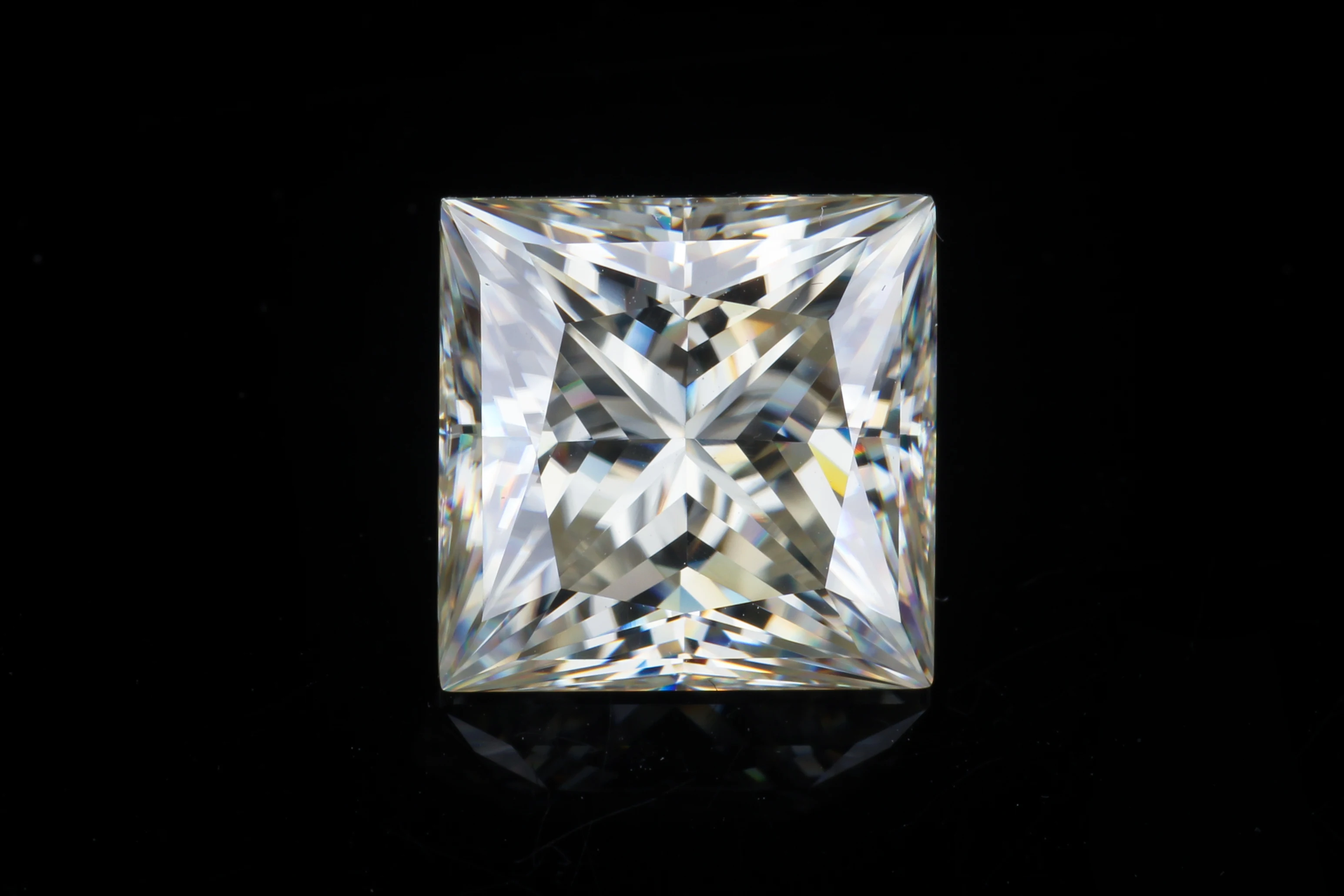 Ready to Ship Pass Diamond Tester Loose Synthetic Moissanite 3CT  DEF White VVS Princess Cut Moissanite