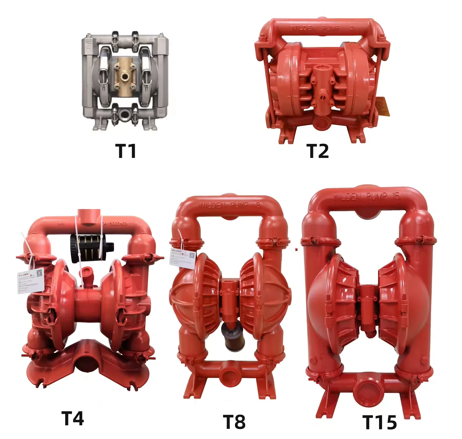Wilden AODD Air-Operated Double Pneumatic Diaphragm Pump T2 T4 T8 T15with ptfe/rubber diaphragm fit in wilden pump