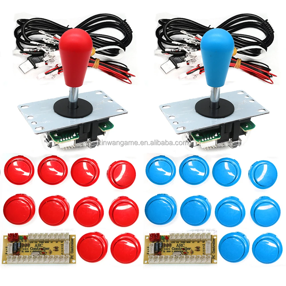 Монета толкатель аркадная игровая консоль DIY Kit SANWA Джойстик плата USB чип компьютерный джойстик Управление маленькая карта