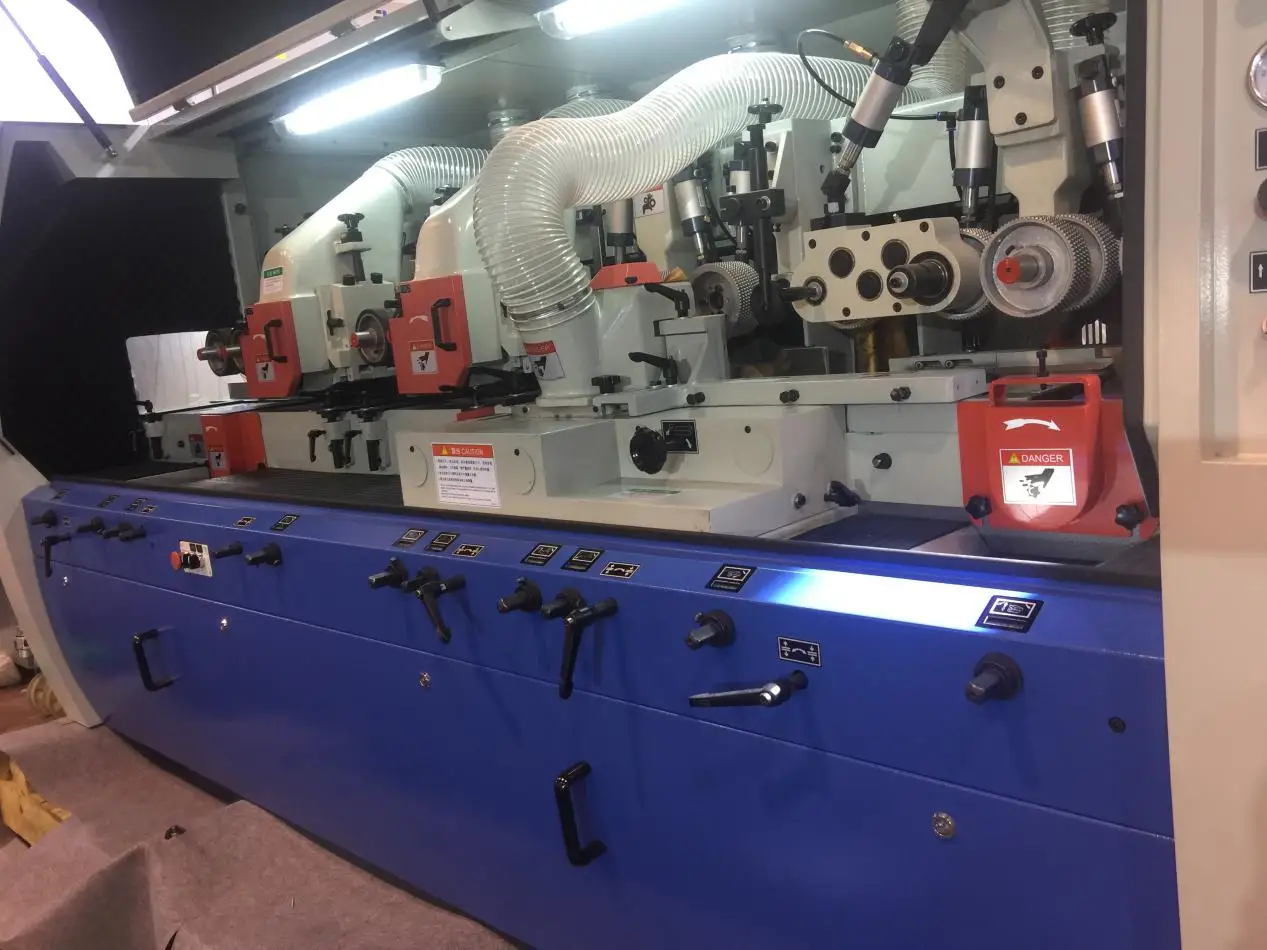 High Speed 6 Head Four Side Moulder Machinery For Wood Line Factory