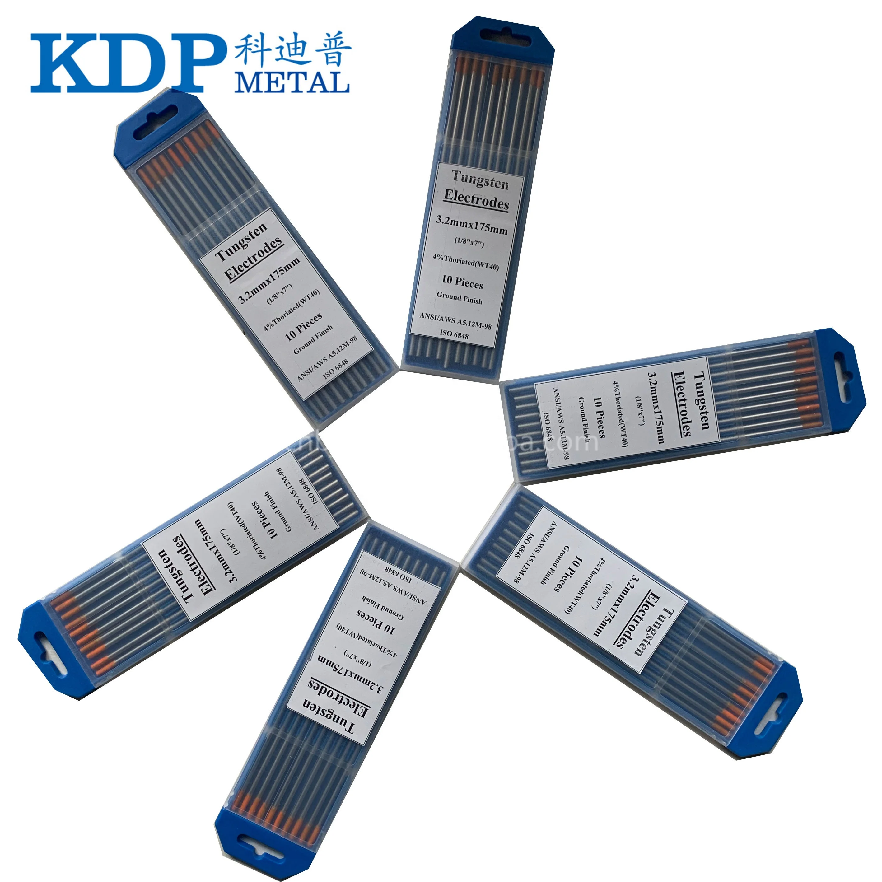 Blue tip WL20 thoriated tungsten electrode for tig soldering