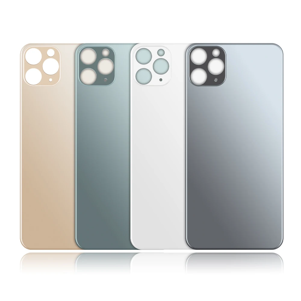 BIG Hole Battery Back cover glass  For iPhone 11 Pro max Battery Back Cover Rear Glass Housing Adhesive For iPhone 11 Pro Max