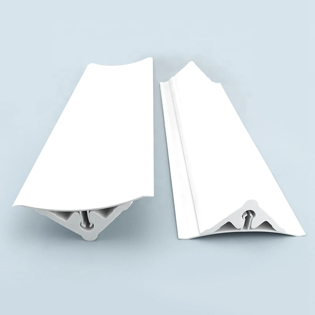 High Density PVC Crown Moulding Ceiling Cornice for Floor and wall joints profile