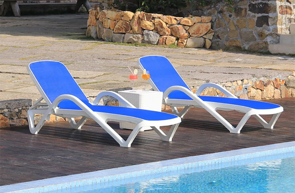 PP Outdoor Furniture Garden Patio Pool Side Beach Sun Bed Lounger Chair