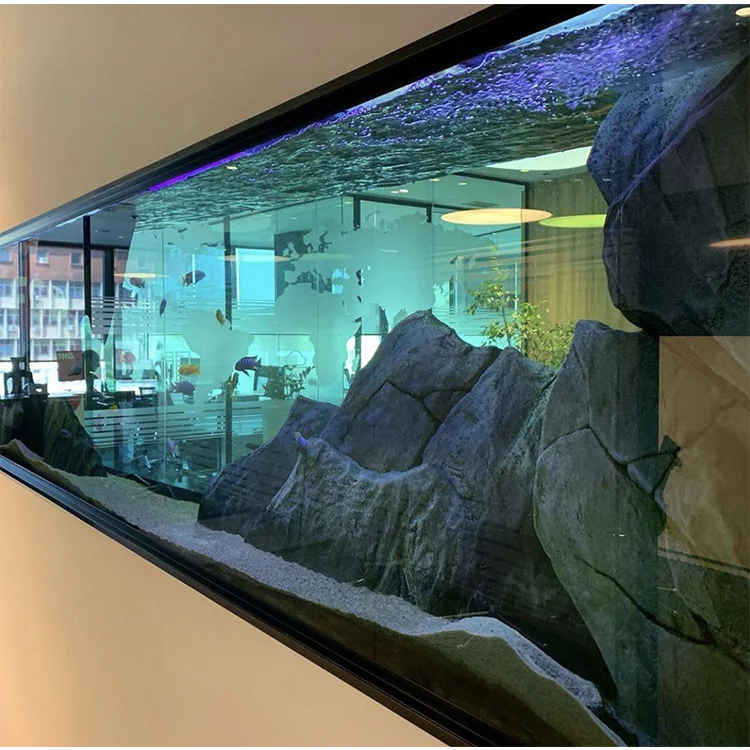 Partition Fish Tank Wall Mounted Clear Viewable Tank made Of Acrylic, Large Marine Acrylic Hanging Aquarium@