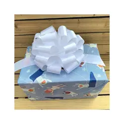 Free Sample Wholesale gift bow PP pull Bow Pink Large Gift bow