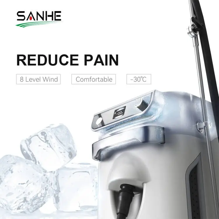 Air Skin Cooling Machine for Reducing Pain During the Rf or Laser Treatment