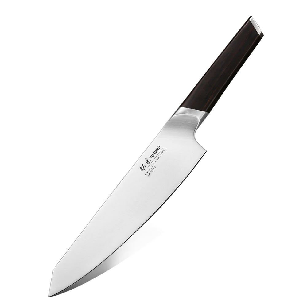 TURWHO 8 Inch German Steel 1.4116 Stainless Kitchen Chef Knife