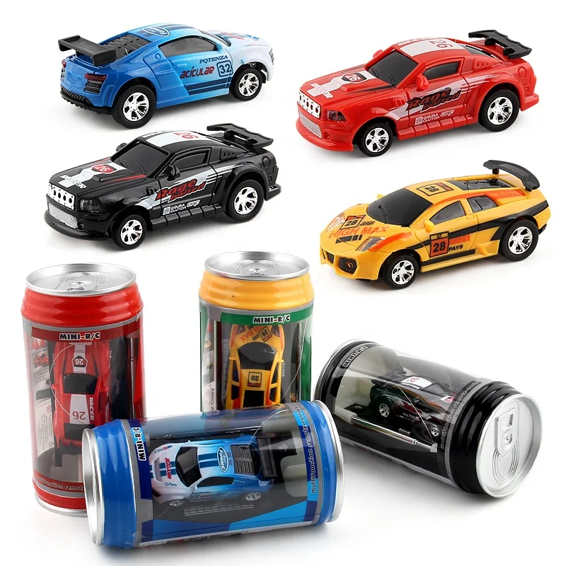 
1:63 Hot Sales 20Km/h Coke Can RC Car High Speed Racing Mini Electric Car Mini Car For Children 