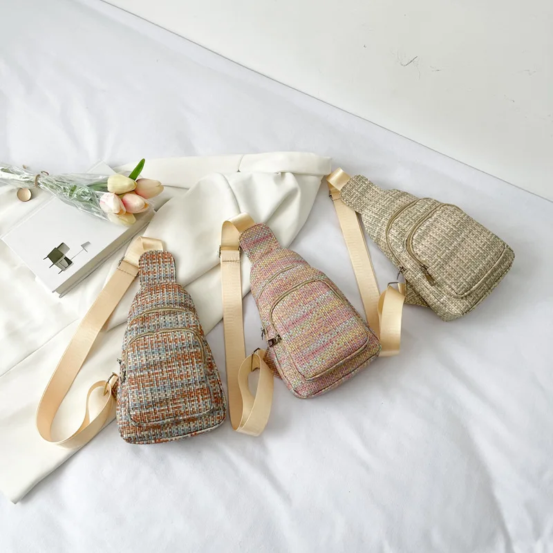 2024 Vintage Custom Vegan Leather Crossbody Fanny Pack Chest Bag Guitar Strap Bum  Chest Sling Bags For Women