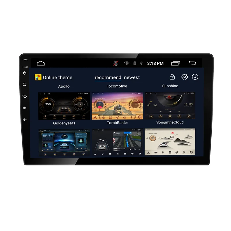 High Quality 10 inch car android multifunctional system Touch Screen Player Gps Navigation Android 10.0 car dvd player radio