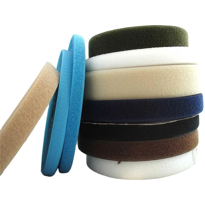 20mm nylon double side storage strap hook loop fabric pallet strap adhesive hook and loop tape with OEKO TEX standard 100