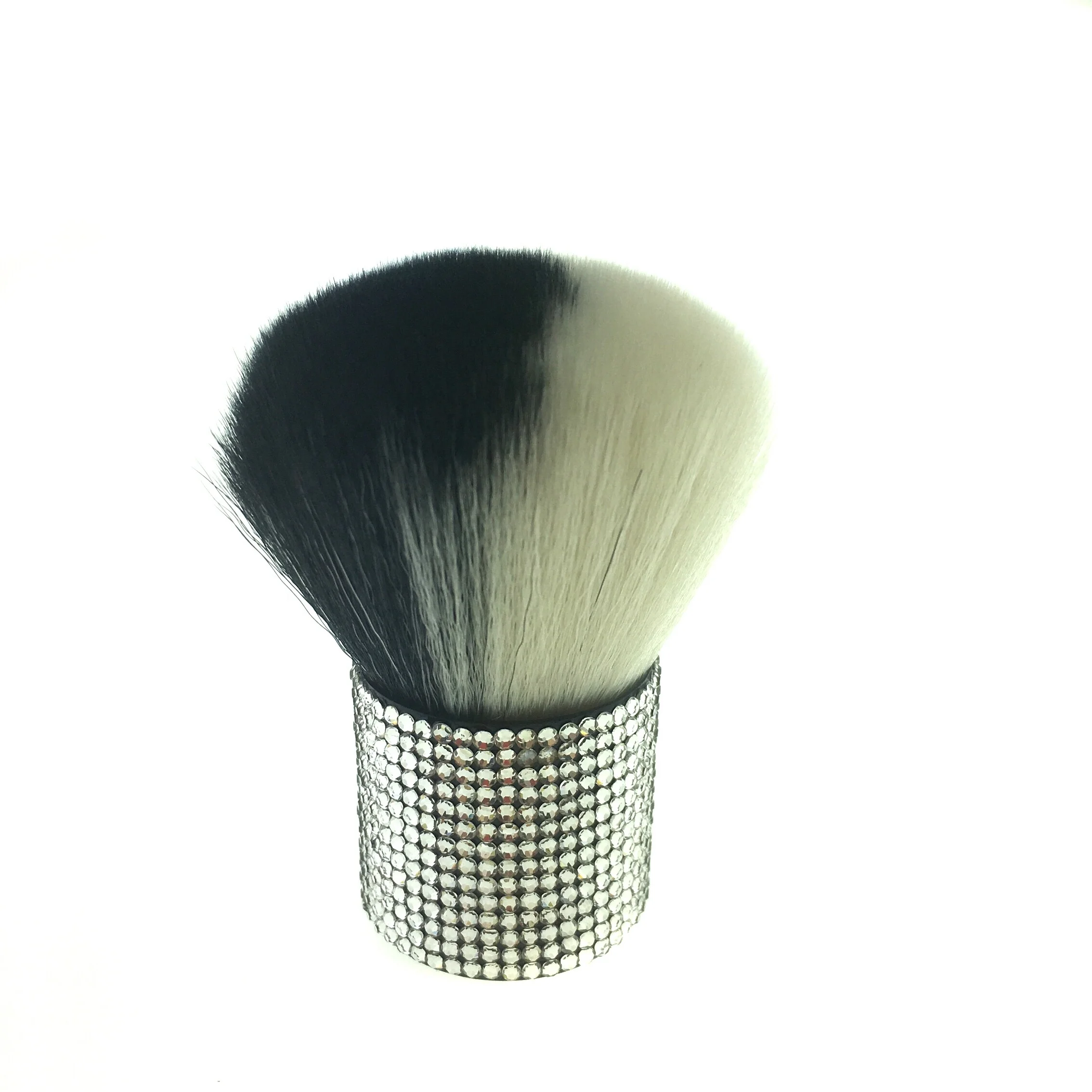 1pcs shenzhen magic vendor thick rhinestone handle kabuki face diamond short handle individual wholesale single makeup brush