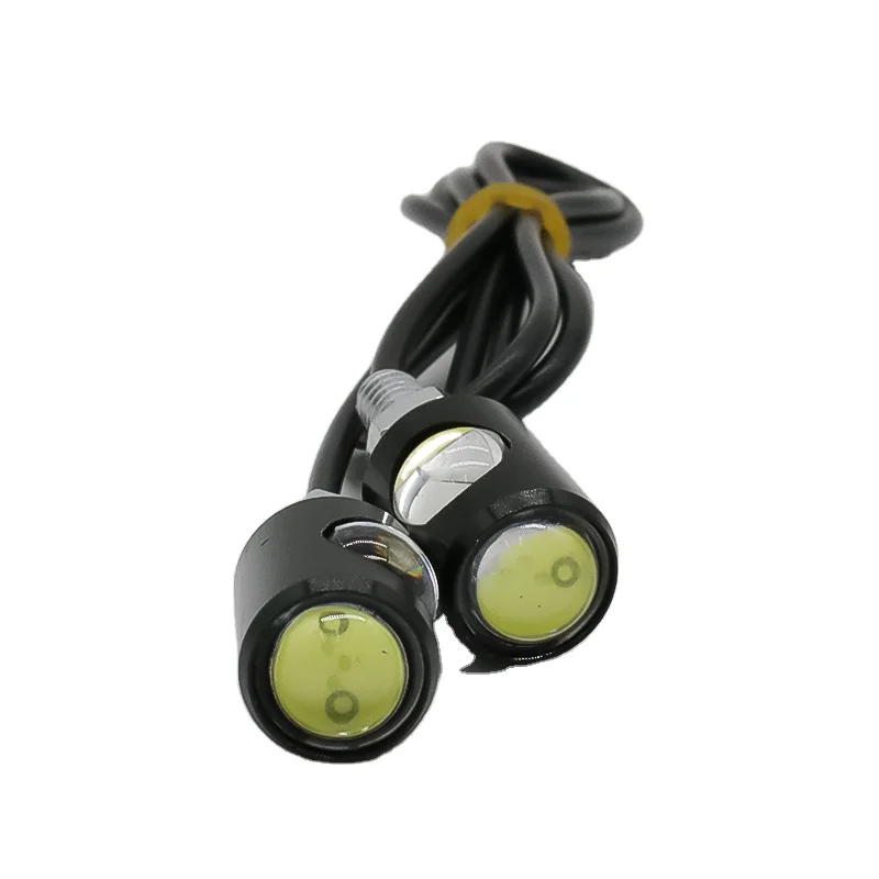 Автомобильный светодиодный светильник UNJOYLIOD 12 в «Орлиный глаз», противотуманные дневные ходовые огни, зеркальный светильник 6 Вт, светодиодное украшение для мотоцикла, подсветка номерного знака