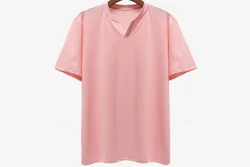 Quality Basic Blank 220Gsm 97% Combed Ringspun Cotton 3% Elastane O Neck Jersey Mens T Shirt