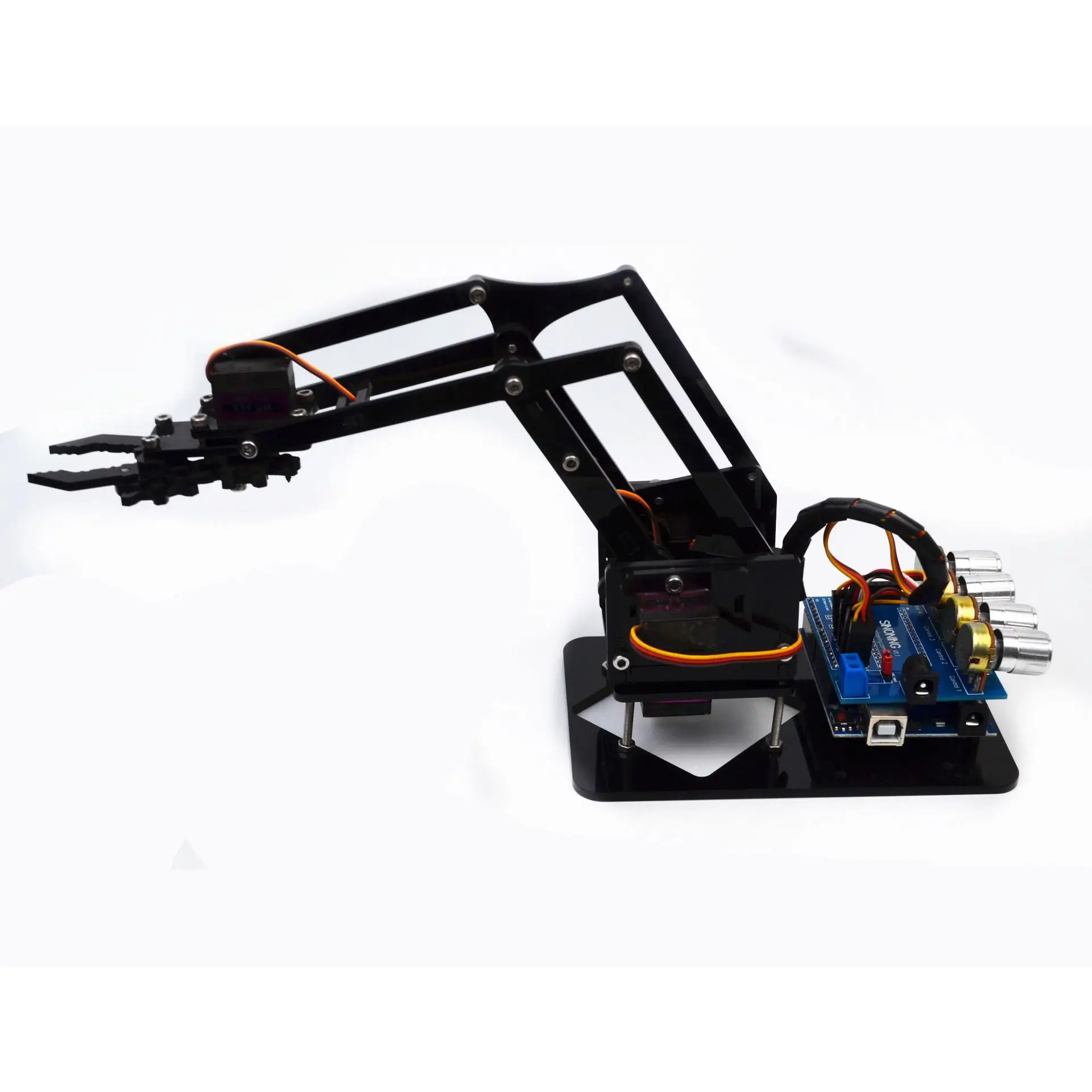 Wholesale Robotic Grasping Robot Arm 4 Degrees Of Freedom For Ardu ino Maker Learning Kit Metal Version