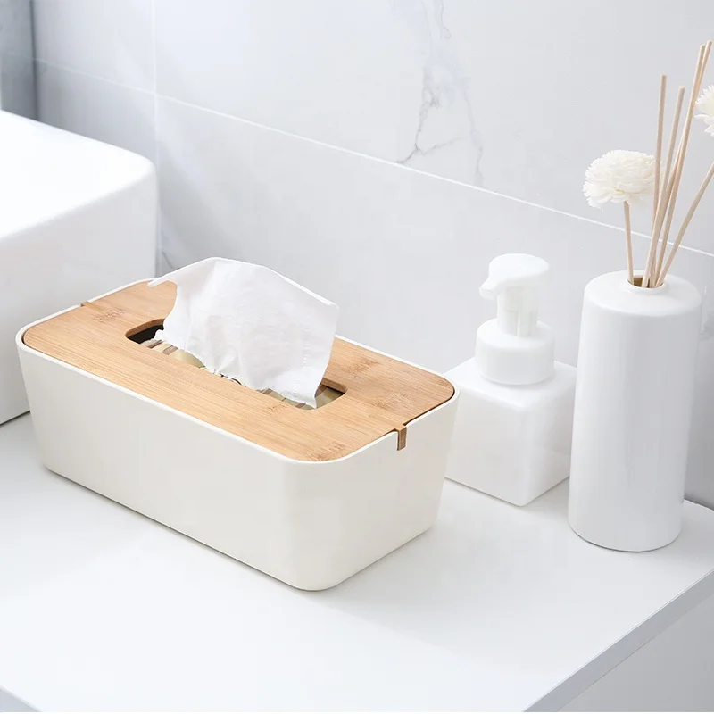
Eco friendly creative bamboo tissue box 100% biodegradable houseware 