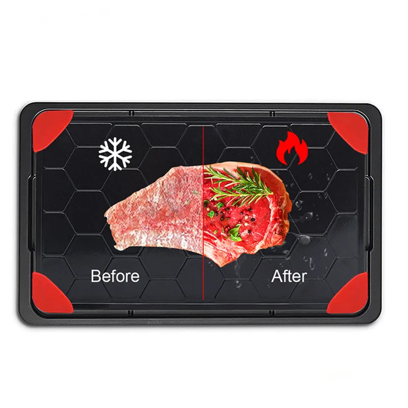 Бытовой Алюминиевый сотовый дизайн, термопластина, лоток для быстрого размораживания, лоток для быстрого размораживания мяса