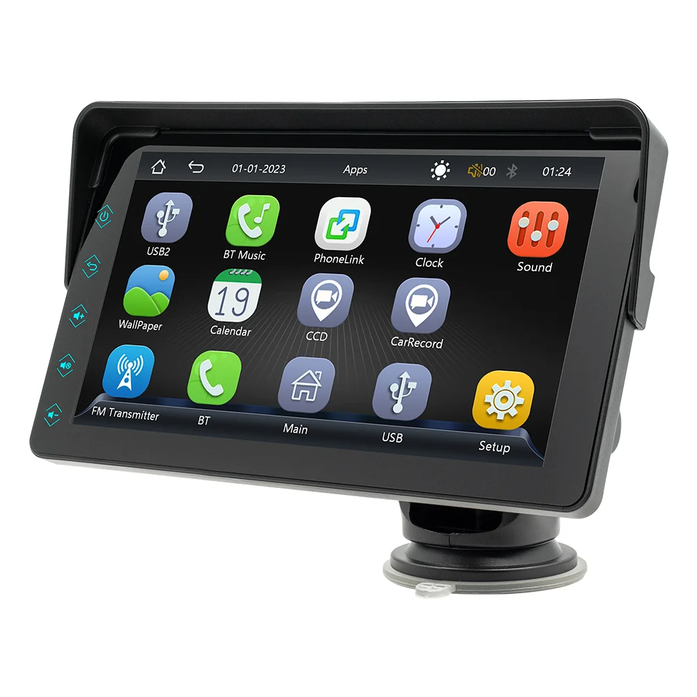 X5311 7-дюймовый монитор для сенсорного экрана Carplay Fm-передатчик 2 4/5 г Wi-Fi и Bt 5 0 Автомобильный дисплей Pantalla Para Auto
