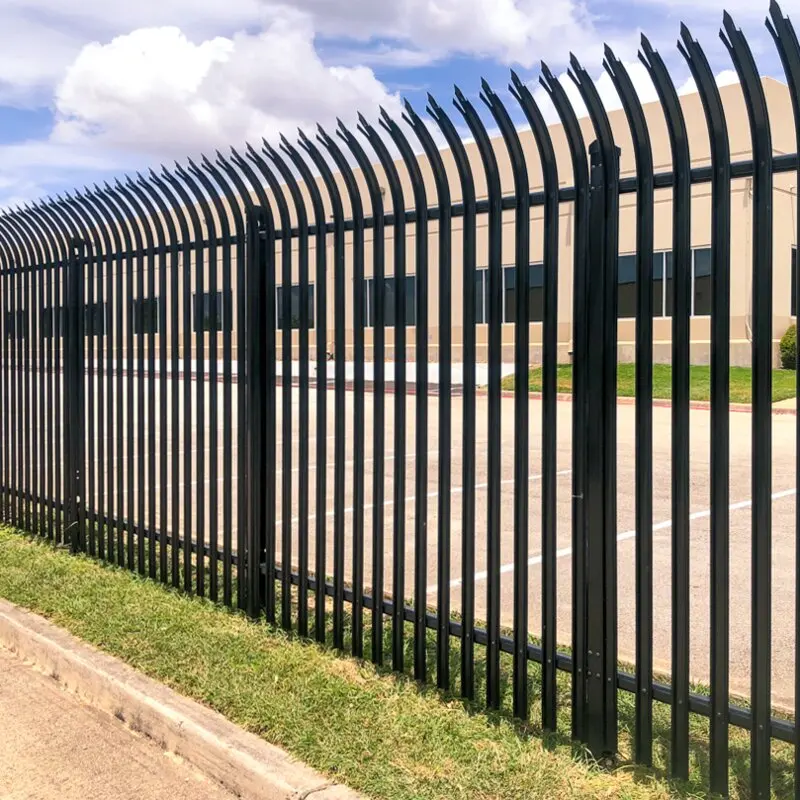 W Section Palisade Fence Pales Iron Metal Palisade Fence Decorative Galvanized Steel Palisade Picket Fencing
