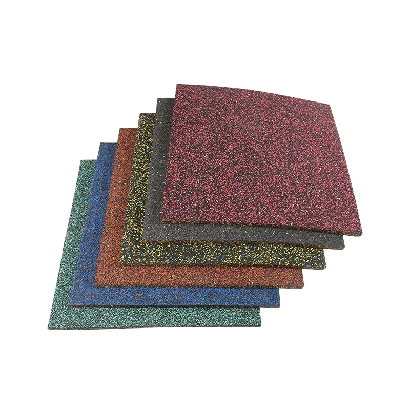 Elastic Weight Lifting Gym Rubber Flooring Tiles Gym Rubber Floor Mat With EPDM Granules
