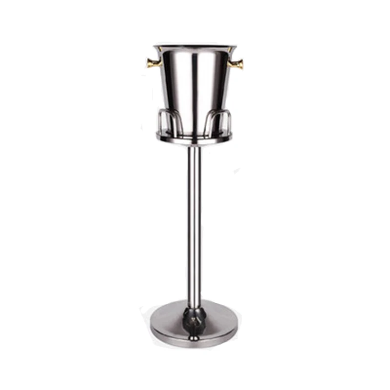 
Party Events Ice Beverage Cooler Stand Wine Ice Bucket Holder Stainless Steel High Quality Bar Wine Bucket Drink Cooler Stand 