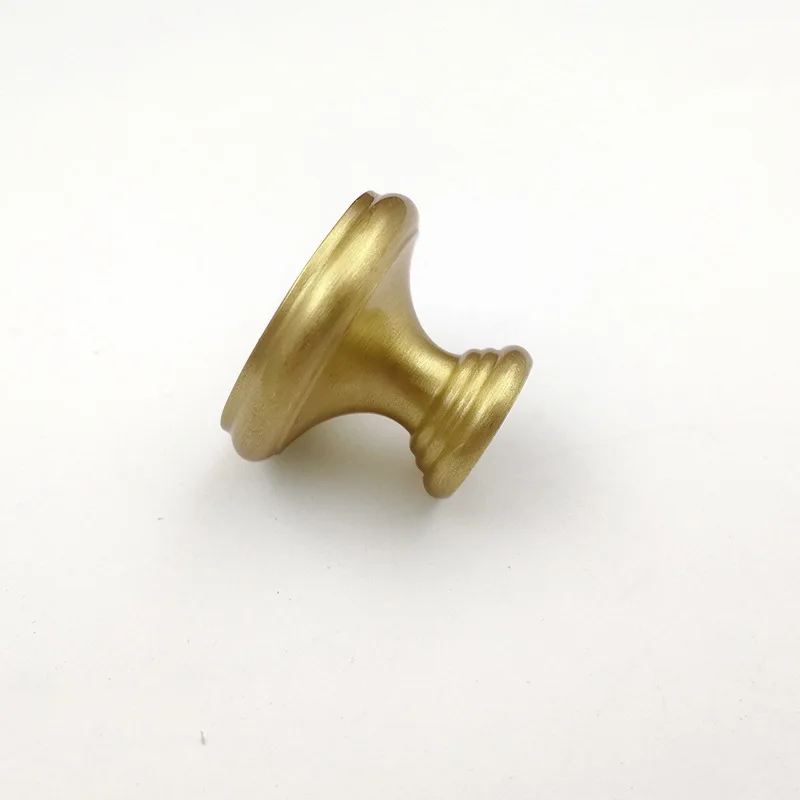 Custom Brass Nordic Oak Black Walnut European Drawer Wardrobe Door Handle Simple Handle Cabinet Single Hole Cone Knobs