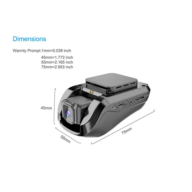3G wifi 1080P car video dash cam concox JC100 with gps tracking