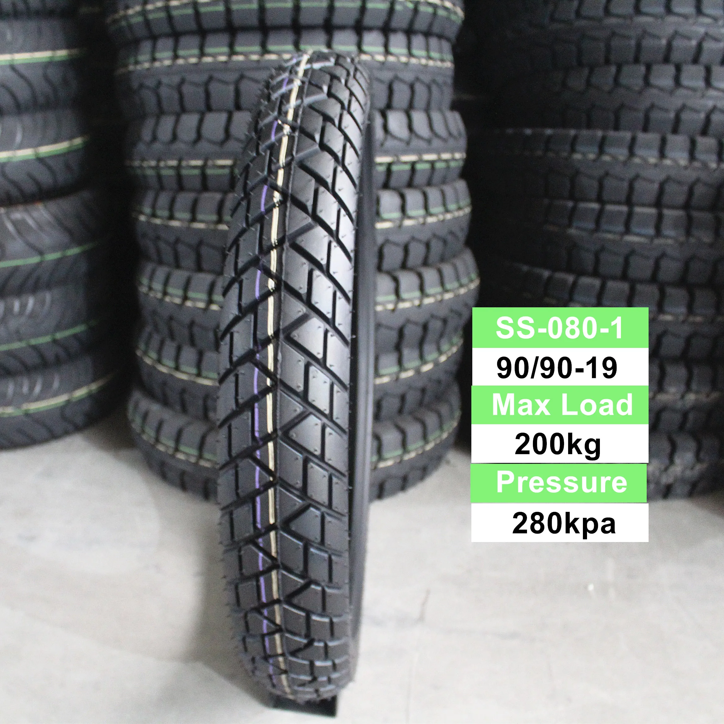 HLM Tubeless Motorcycle Tire 90/90-18 90/90/19 China Top Factory Japanese Technology