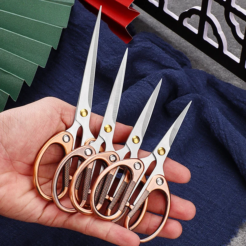 Customization Small foldable stainless steel  Curved scissorsStretch cutting tools Portable multi-purpose mini plane scissors