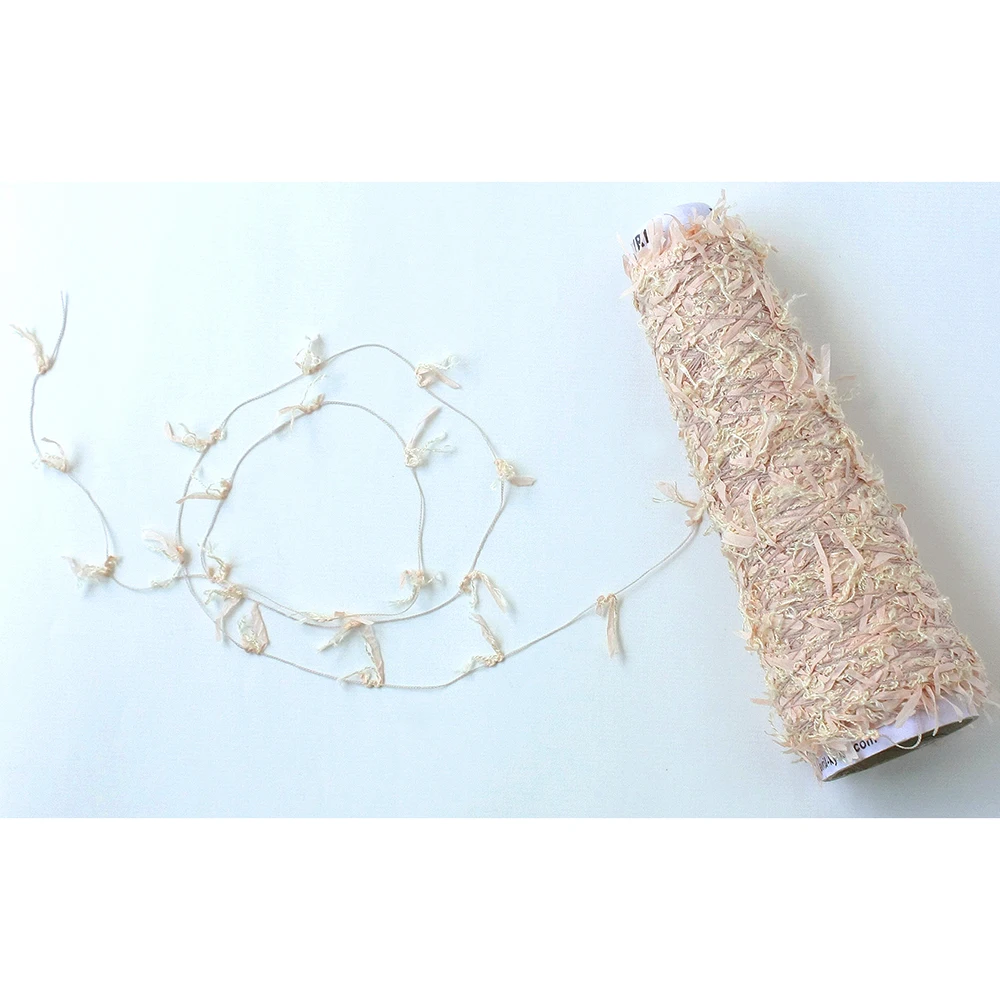 Japanese unique paper flag nylon synthetic fiber knitted yarn for accessory and fashion