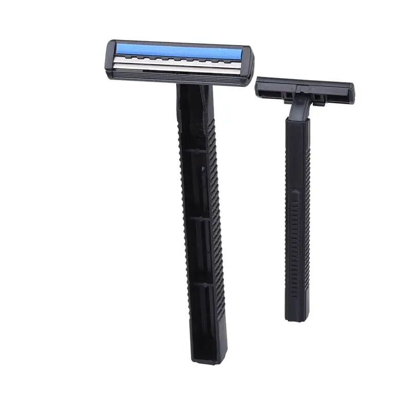 Factory Price Twin Blade Disposable Razor Plastic Long Handle Double Blades Stainless Steel Safety Shaving Razors