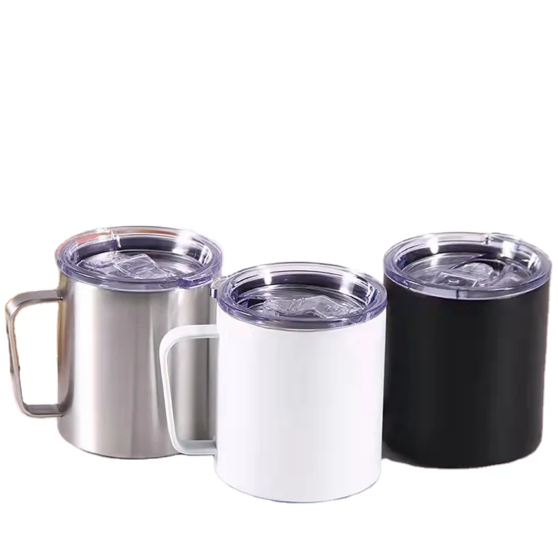 custom Hot Sale Double Wall Direct Drinking Tumblers Stainless Steel Vacuum Insulat With Lid And Wider Handle