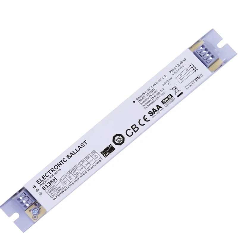 T5 2X58W 2x54w  dimmable electronic ballast for  Fluorescent Lamp power factor 0.98pf EMC protection high quality