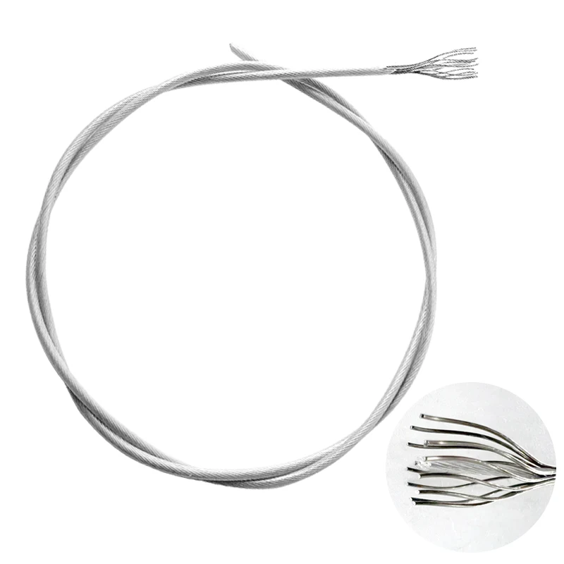 stainless steel 304 stranded wire rope 1*7 2.0mm Cable String Bag