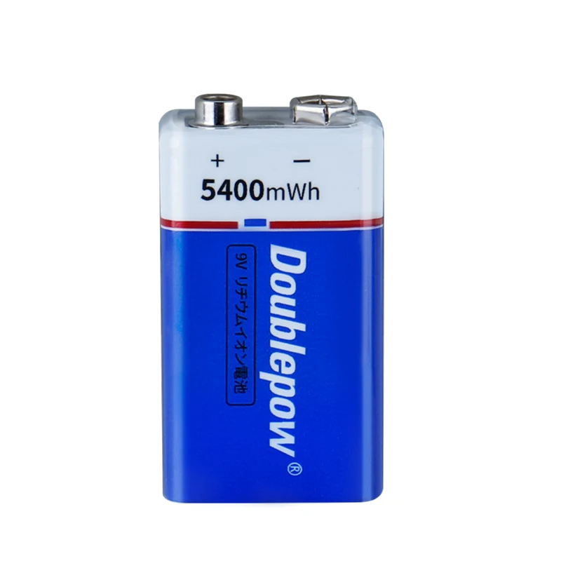 Quick Charge Type-C USB 9V 5400mWh Lithium Ion Battery 600mAh 650mAh 700mAh Rechargeable 9V battery