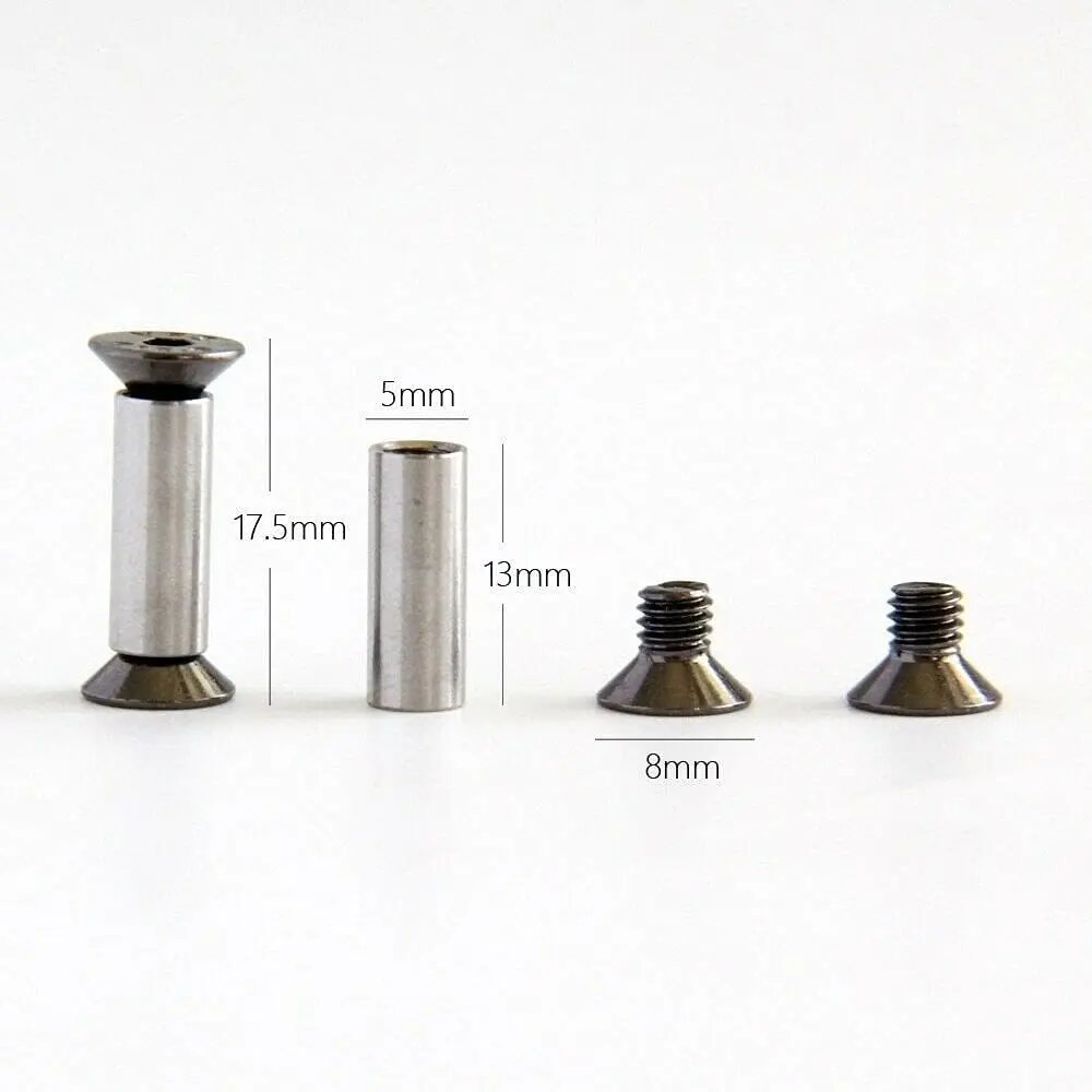 Factory Custom M5 Stainless Steel Bolt Rivets Screw Fastener Nut DIY Material for Knife Handle