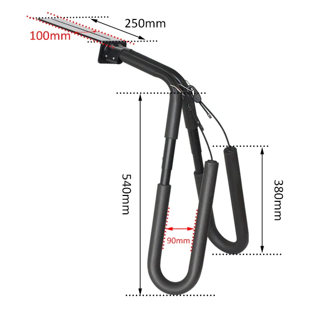 Motorcycle Surfboard Rack Wakeboard Motor Bike Holder Surfing Carrier Mount To Seat Post Surfboard Holder Accessories