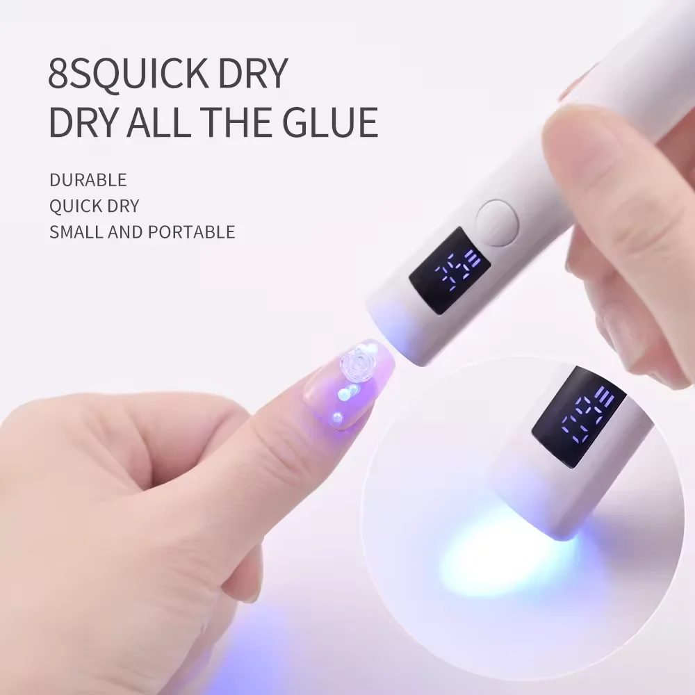 Factory Wholesale 60s/120s USB Nails Gel Dryer Manicure Cordless Handheld Rechargeable Portable LED Mini Nail UV Lamp