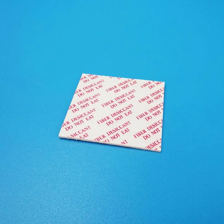 Custom logo natural plant fiber sheet medicine clothing electronics anti mold desiccant moisture absorber card