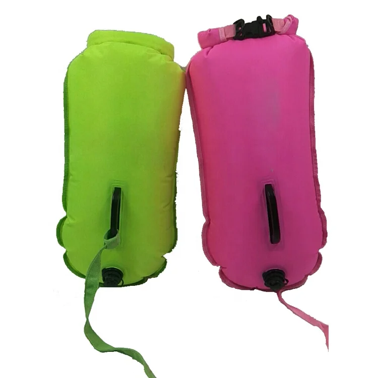 New Large Capacity 28L Amazon Hot Selling Brand Fluorescent Green Swimming Safety Buoy