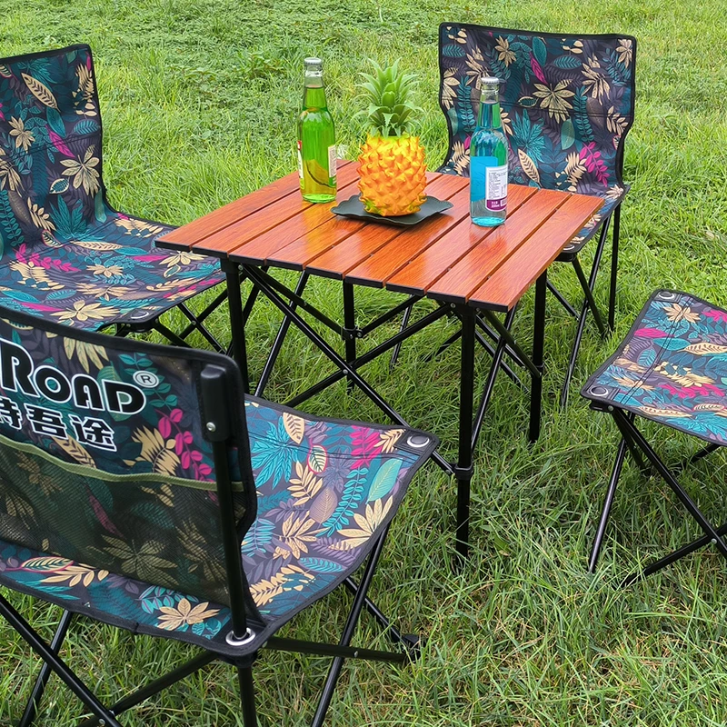 TWROAD Square Aluminum Alloy Folding Table Self-driving Barbecue Picnic Desk Camping Coffee Computer Foldable Dinning Table