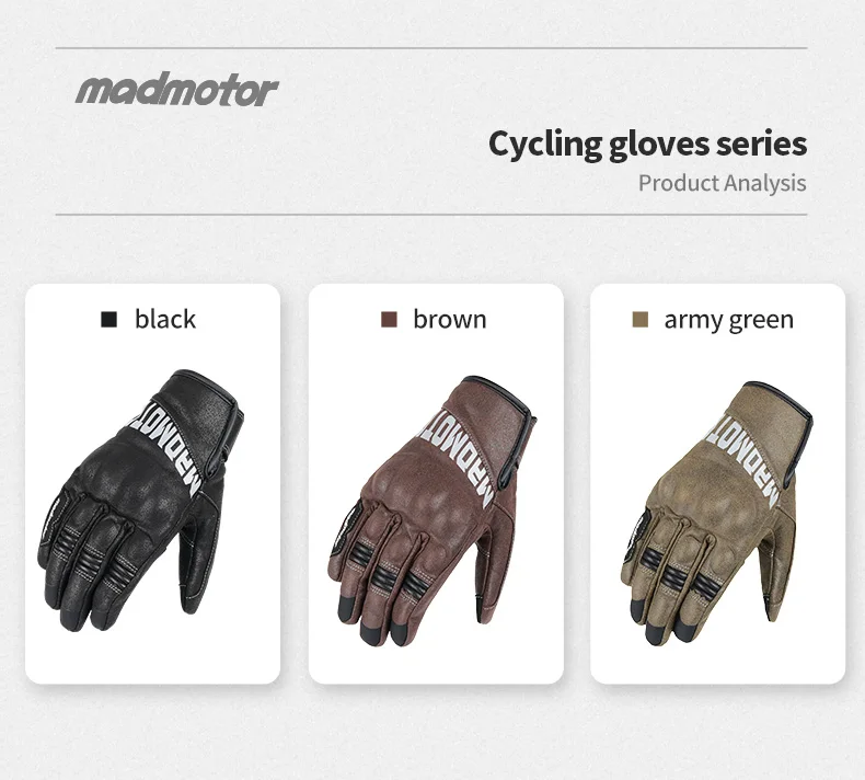Wholesale Top selling Motorbike Gloves Unisex Full Finger Hard Knuckle Anti-slip Durable motor gloves motorcycle full finger